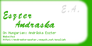 eszter andraska business card